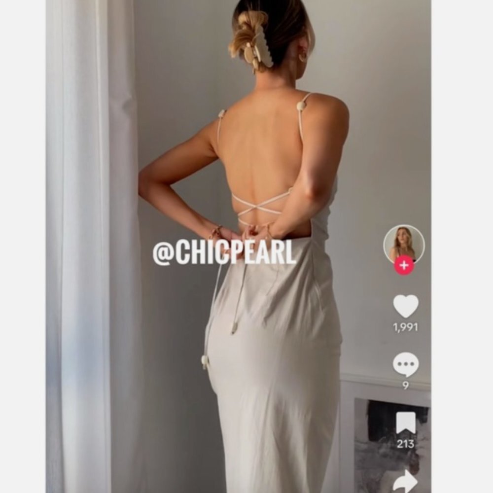 Zara backless dress